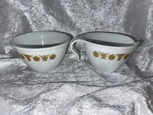 Set of Corning Corelle Butterfly Gold Hook Style Creamer w/Sugar Bowl - EXC - Picture 1 of 5