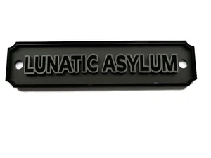 Lunatic Asylum Psychiatrisch Krankenhaus Mentally Insane Wandschild - Bild 1 von 1