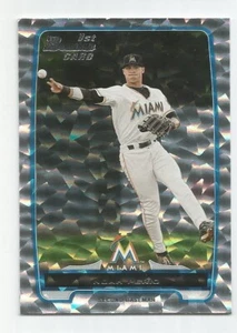 2012 Bowman Paper Prospect Silver Ice Noah Perio Miami Florida Marlins - Picture 1 of 2