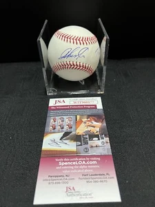 JAZZ CHISHOLM JR MIAMI MARLINS AUTOGRAPHED SIGNED ROMLB JSA WITNESS COA W/INSC - Picture 1 of 3