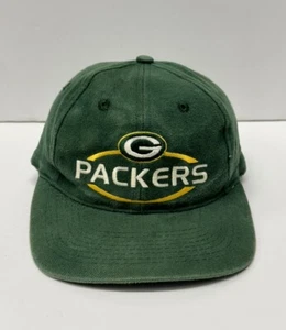 Vintage Logo7 Green Bay Packers Strapback Adjustable Green Hat Cap NFL Football - Picture 1 of 7