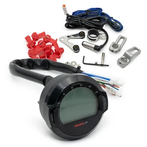 Tachometer Drehzahlmesser Signalleuchten Koso d64 Dl-03s (schwarz) (lcd Display) - Bild 1 von 7