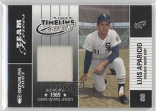2003 Donruss Team Heroes Timeline Threads /69 Luis Aparicio #TT-14 HOF