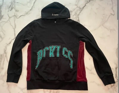 Young and Reckless OG Y2k Hombres Sudadera con Capucha Negra Terciopelo Panel Lateral Coordenadas Talla L Foto 1 de 4