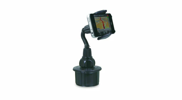 Macally Adjustable Automobile Cup Holder Mount for Smartphones - Black