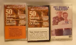 50 Beloved Songs of Faith Cassettes One & Two, +1 Roy Rogers & Dale Evans - Picture 1 of 1