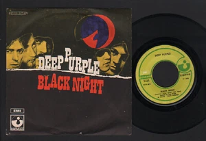 7" DEEP PURPLE BLACK NIGHT / SPEED KING HARVEST MADE IN ITALY 1970 GILLAN GLOVER - Imagen 1 de 1