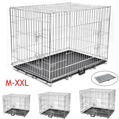 Hundebox Autotransportbox Faltbar Hundetransportbox Gitterbox Resiebox M-XXL Neu - Bild 1 von 4