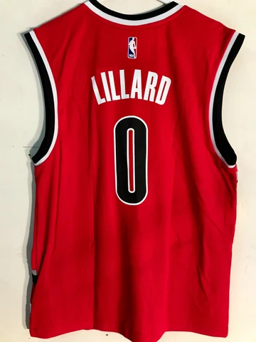 Adidas NBA Jersey Portland Trailblazers Damian Lillard Red Alt sz 2X Cover