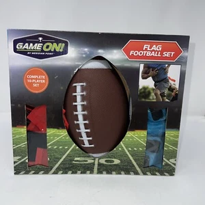 Deluxe 10 Man Flag Football Set Blue & Gold in Carry Bag Sports Games - Picture 1 of 6