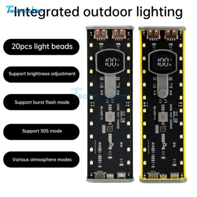 22.5W Transparent Mobile Power Bank Case 4*21700 Battery Box PD Fast Charging - Bild 1 von 4