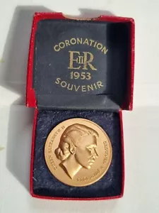 National Playing Fields Association 1953 QEII Coronation Souvenir Medal Boxed - Picture 1 of 11