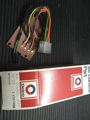 Cadillac 71-73 A/C Control Head Board #79354058 NOS also Buick Olds Chevy, pont - Image 1 of 2