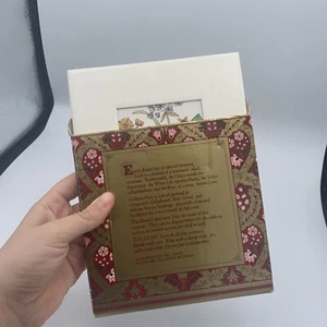 NIB 6"x6" Love Floral Expression Porcelain 1983 Vintage Wall Tile Trivet Avon - Picture 1 of 5