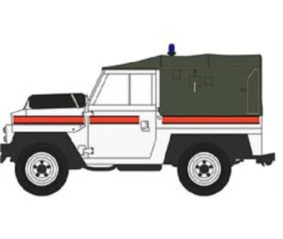 Oxford 76LR010 Land Rover Leggero RAF Polizia In Scala 1/76 00 Gauge - T48 Post - Immagine 1 di 4