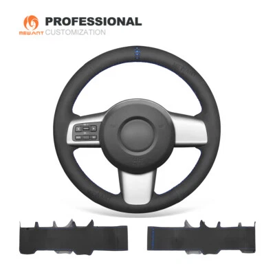 MEWANT Custom Synthetic Suede Car Steering Wheel Cover for Mazda 2 2011-2014 - Image 1 of 4