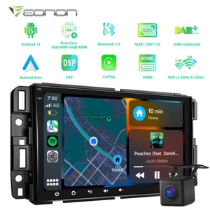 CAM+Android 13 6+64 Car Radio Stereo Head Unit For GMC Chevy Yukon Sierra Acadia - Picture 1 of 24