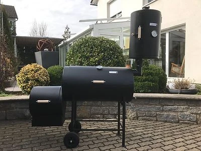 BBQ FriesStyle Smoker 20" mit Räucherturm - Bild 1 von 4