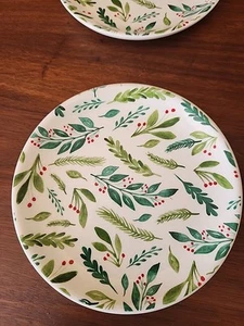 IQ Zubehör 2er Set kleine Teller 6" Stechpalme grüne Blätter - Bild 1 von 6