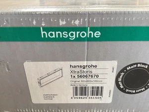 Hansgrohe XtraStoris 56067670 36"W Wandnische mit Rahmen schwarz matt NEU C13 - Bild 1 von 6
