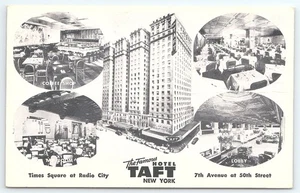Postcard The Famous Hotel Taft New York City NY posted 1962 - Picture 1 of 3