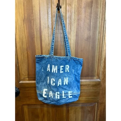 American Eagle состаренный джинсовой ткани сумка с короткими ручками - Изображение 1 из 4