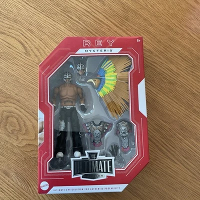 Figura de acción Rey Mysterio WWE Mattel Ultimate Edition nueva agresión despiadada Foto 1 de 4