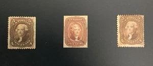US Stamps #12/#76/#95 NO RESERVE!!! 🔥 DID SOMEONE CALL THE JEFFERSONS??? - Picture 1 of 8