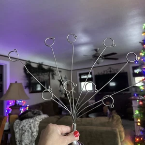 Soporte de exhibición vintage de árbol para tarjetas de fotos con alambre de metal tono plata 10 - Imagen 1 de 7