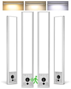 4-Pack Under Cabinet Lighting, 3200mAh Rechargeable Motion Sensor Light Indoo... - Picture 1 of 9