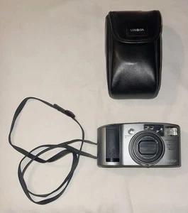 Minolta Freedom Zoom 140EX fotocamera panoramica punta e scatta pellicola 35 mm con custodia LEGGI - Foto 1 di 6