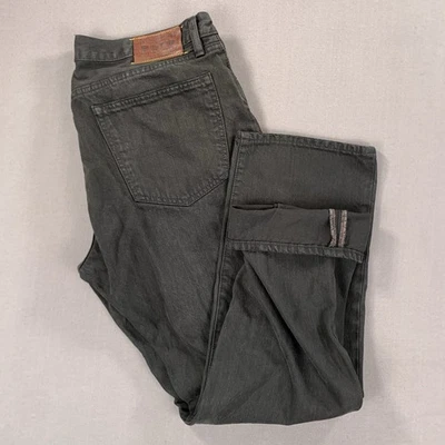 VTG Polo Ralph Lauren 867 Jean Men 36x30 Black Hudson Selvedge Straight Denim - Image 1 of 4