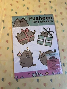 2016 Winter Pusheen Box Birthday Gift Wrap and Gift Stickers RARE! - Picture 1 of 3