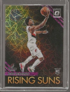 Scoot Henderson Rookie RC 2023 Donruss Optic Rising Suns Pink Velocity Prizm /79 - Picture 1 of 2