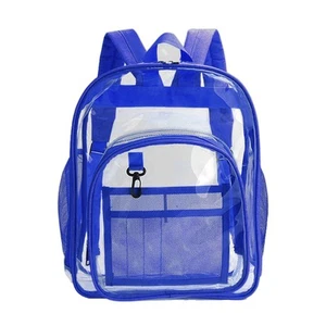 MQACPUPY Large Clear Bookbag -Heavy Duty Transparent Backpack for Stadium Eve... - Picture 1 of 6