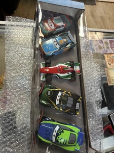NIB Disney Parks Store Pixar Cars 5 Pullback Die Cast Racers Multi Pack - Picture 1 of 7