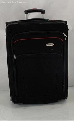 Mala de bagagem Samsonite preta 2 rodas lona - Imagem 1 de 4