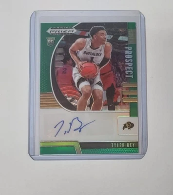 2020 Prizm Draft Picks Green  Auto Tyler Bey - Image 1 of 2