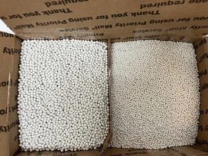 PORCELAIN 2mm & 3mm  Round Balls-Shots Polishing Jewelry-Tumbling Media 2lbs - Picture 1 of 6