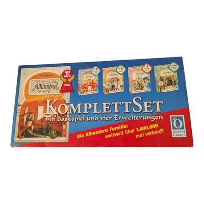 Alhambra Komplettset Basisspiel + 4 Erweiterungen Queen Games 3 Spiele NEU - Bild 1 von 4