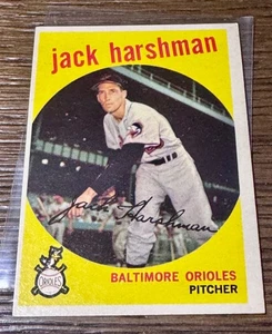 1959 Topps #475 Jack Harshman ORIOLES -NM - Sharp Corners - Free Shipping - Picture 1 of 2