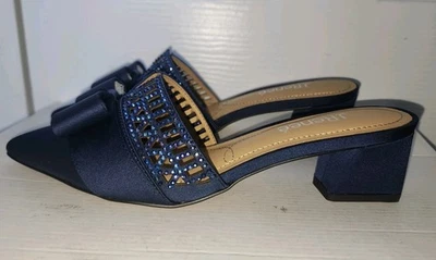 J.Renee Randa Mules Blue Size 7 - Image 1 of 4