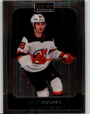 2021-22 O-Pee-Chee Platinum Jack Hughes #166 New Jersey Devils - Image 1 of 2