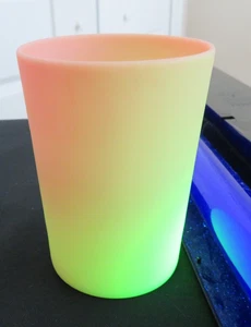 Antique Mt Washington Burmese Uranium Tumbler Exc Condition 1890's - Picture 1 of 11