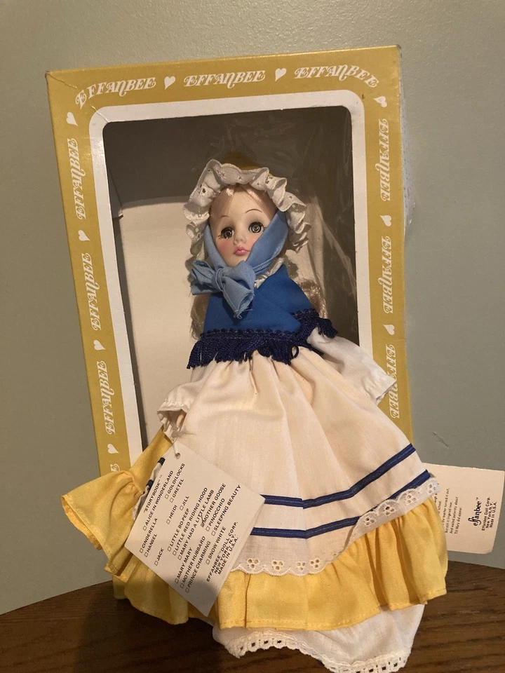 Mother Goose Effanbee 1193 Storybook Series Sleep Eye Doll 11"h Vintage 1976