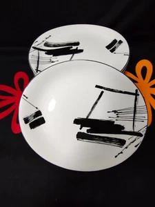 Sango Larry Laslo Calligrafia 11-3/8" Piatti Ovali UNO - Foto 1 di 3