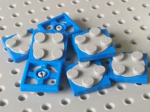 Placa tocadiscos Lego 2x2 [3680 y 3679] base azul, tapa gris brillante x8 - Imagen 1 de 3