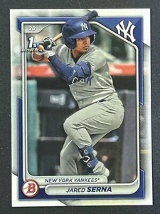 JARED SERNA 2024 Bowman 1st Paper Prospect #BP-68 New York Yankees - Foto 1 di 2