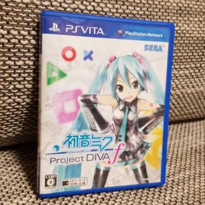 PS Vita Miku Hatsune Project DIVA- f PlayStation Vita Japan Cartridge and Case - Image 1 of 3