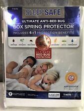 Sleep Safe Ultimate Anti-Bed Bug Box Spring 6in1 Protection Twin Size 39x75 In
